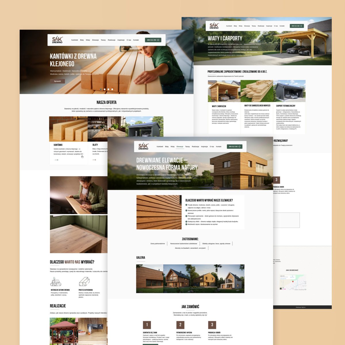 Projekt UX/UI — SAK Drewno